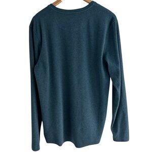 Outpost Makers Men's Sz L Teal Blue Long Sleeve Henley Shirt